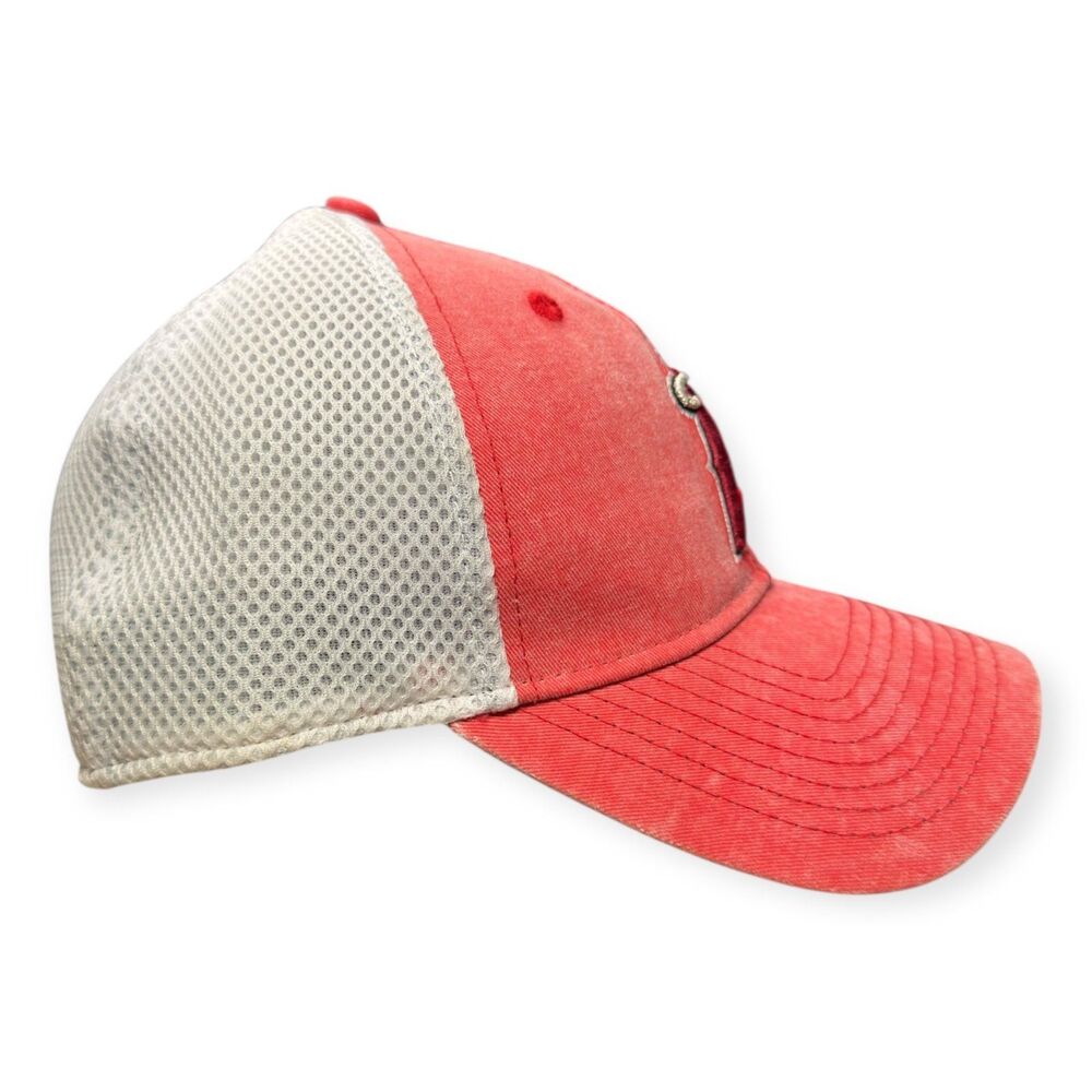 New Era Red Los Angeles Angels Hat Team Slick Trucker 9TWENTY OSFM Hat - Picture 3 of 3
